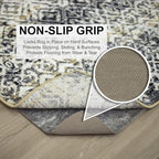 Mohawk Home Non Slip Rug Pad 7' 8" x 10' 4" - 1/2" Thick Felt + Latex Rubber Gripper - Dual Surface Cushion for Hardwood, Carpet, Tile Floors, Made in USA - Image 3
