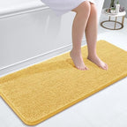 OLANLY Bathroom Runner Rugs 47x20, Extra Soft Absorbent Chenille Bath Rugs by OLANLY