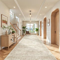 4x12 Runner Rug Non Slip,Washable Hallway Runner Rug,Beige by Restydon