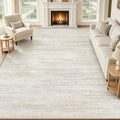 Area Rug 10x14 Living Room Rugs: Washable Modern Rug Large Non-Slip Soft Rugs Stain Resistant Printed Rug Indoor Carpet for Bedroom Dining Room Playroom Home(Beige, 10'x14') by ZomfyRugs