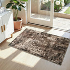 Entrance Rugs Indoor 2x4 Brown Entry Rug Washable Abstract Black Small Area Rug Non-Slip Low Pile Throw Rugs for Entryway, Kitchen Floor, Front Door Indoor Door Mat, Bathroom, Bedroom Bedside - Image 5