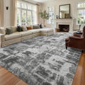 8x10 Extra Large Grey Fluffy Soft Area Rug Non-Slip for Living Room Bedroom by ModernHomeDecor