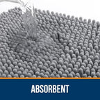 OLANLY Toilet Rugs U-Shaped 24x20, Soft Absorbent Chenille Contour Rugs - Image 4