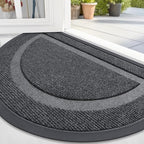 OLANLY Half Circle Front Door Mat Outside 71x23 All-Season Rubber Doormat by OLANLY