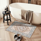 Lofus 2x3 Washable Rug for Entryway Bathroom, Non Slip Kitchen Mats Brown - Image 4