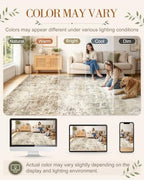 OLANLY 9x12 Washable Area Rug, Soft Non Slip Carpet for Bedroom Living Room - Image 2