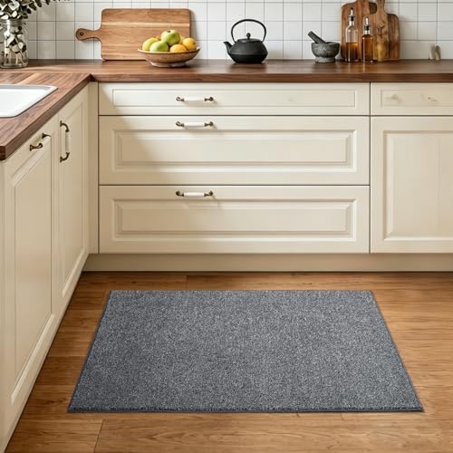 2x3 Black/White Area Rug Washable Non-Slip Soft for Entryway Front Door - Image 2