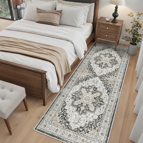 Madane Hallway Runner 3x8, Kitchen Rugs Washable Entry Rug, Black - Image 4