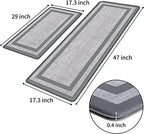 Mattitude Kitchen Mats Set of 2,Cushioned Anti-Fatigue Non-Skid Rug Sets - Image 2