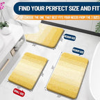 OLANLY Large Bathroom Rugs 44x32, Extra Soft Absorbent Microfiber Bath Rugs - Image 2