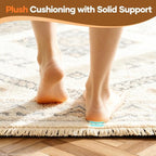 Veken Non Slip Cushioned Rug Pad Gripper, Felt and Silicone Backing, 5 x 7 Ft, 1/8 inch Thick Carpet Liner Protector Mat for Area Rugs and Hardwood Floors, with Over 99 Pcs Anti-Slip Strips Pattern - Image 6