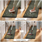 Collive Anti Fatigue Kitchen Mats Dark Green Kitchen Rug Non Slip, 20"x39" - Image 5