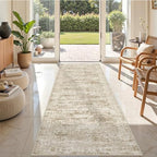 2'6 x 8' Runner Rug Non Slip,Washable Kitchen Rugs,Brown - Image 5