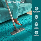 Ophanie Teal Rugs for Bedroom Living Room, Fluffy Fuzzy Furry Carpet, Plush Soft Shaggy Bedside Indoor Floor 4x6 Area Rug for Kids Girls Boys Baby Teen Dorm Nursery Decor with Over 99 pcs Pile fibers - Image 6