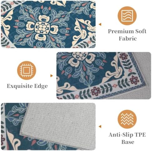 Kitchen Rugs Set of 3, Non Slip Washable Floor Mats with Water Absorbent - Image 3