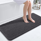 OLANLY Bathroom Runner Rugs 47x20, Extra Soft Absorbent Chenille Bath Rugs by OLANLY