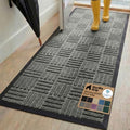 GORILLA GRIP WeatherMAX Door Mat, Indoor Outdoor Use, 72x24, Gray Maze by GorillaGrip