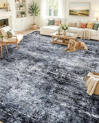 OLANLY 9x12 Washable Area Rug, Soft Non Slip Carpet for Bedroom Living Room by OLANLY