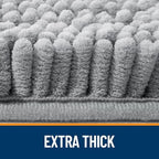 OLANLY Bathroom Runner Rugs 47x17, Extra Soft Absorbent Chenille Bath Rugs - Image 4