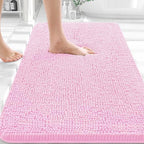 OLANLY Bathroom Rugs 32x20, Extra Soft Absorbent Chenille Bath Rugs by OLANLY