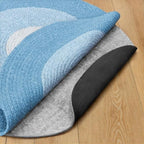 RUGPADUSA - Dual Surface - 6' Round - 1/8" Thick - Felt + Rubber - Non-Slip Backing Rug Pad - Adds Low-Profile Comfort and Protection by RUGPADUSA