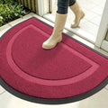OLANLY Half Circle Front Door Mat Outside 35x23 All-Season Rubber Doormat by OLANLY