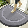 OLANLY Half Circle Front Door Mat Outside 35x23 All-Season Rubber Doormat by OLANLY