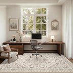 3x5 Area Rugs Living Room: Washable Rug for Bedroom Brown Beige - Image 5