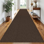 EARTHALL Washable Runner Rug, Non Slip Hall Runner, 3x20 Ft, Brown/Coffee by Unknown