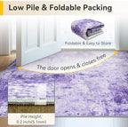 RELEANY Washable 5'x8' Abstract Area Rug for Living Room Purple - Image 6