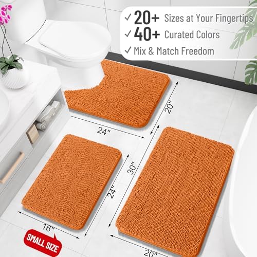 OLANLY Bathroom Runner Rugs 70x24, Extra Soft Absorbent Chenille Bath Rugs - Image 2