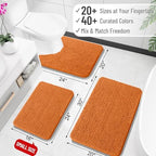 OLANLY Bathroom Runner Rugs 70x24, Extra Soft Absorbent Chenille Bath Rugs - Image 2