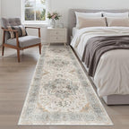 Madane Kitchen Runner 2'6''x8' Rug Runners for Hallways, Light Taupe Brown - Image 3