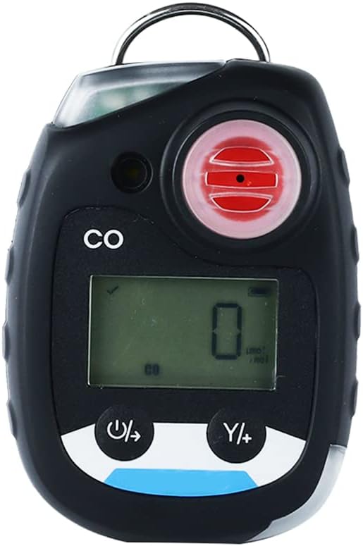 ATO Carbon Monoxide CO Gas Detector, CO Gas Monitor with Sound, Light and Vibration Alarm, 0-500ppm, with Back Clip