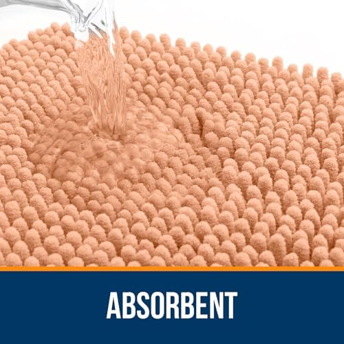 OLANLY Large Bathroom Rugs 40x32, Extra Soft Absorbent Chenille Bath Rugs - Image 4