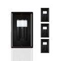 ECOELER Black PIR Motion Sensor Light Switch, Occupancy Motion Detector Switch with Sensitivity & Delay Adjustable, Neutral Wire Required, Single Pole, for Hallway, Bathroom, Storage Room, 4 Pack