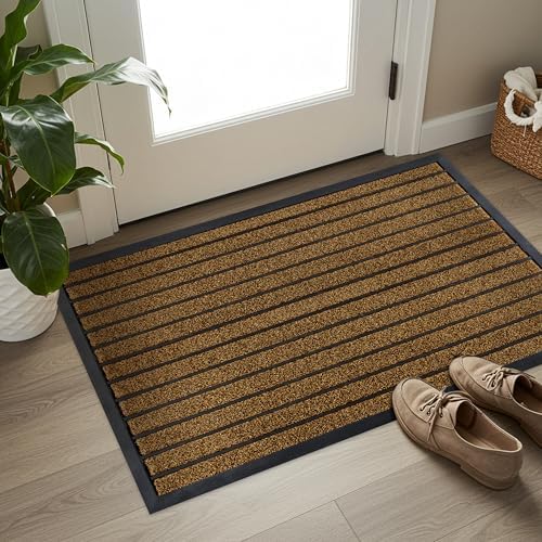 ubdyo Extra Durable Door Mat Outside Entrance (47" x 32", Bright Brown) by UBDYO