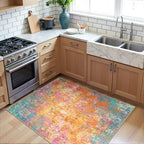 RELEANY Washable 3'x5' Abstract Area Rug for Living Room Starlight - Image 2