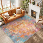 RELEANY Washable 5'x7' Abstract Area Rug for Living Room Starlight by RELEANY