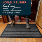 ubdyo Extra Durable Door Mat Outside Entrance (32" x 20", Bright Grey) - Image 5