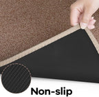 SUMLANS Kitchen Mat Set of 2 PCS, Cushioned Non Slip Rugs for Kitchen Floor, Absorbent Runner Comfort Standing Mats Washable for Kitchen, Office, Home (Brown-Velvet, 17.3"x47"+17.3"x30") - Image 6