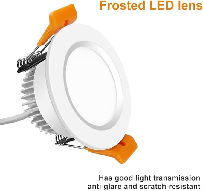 inShareplus 6 Pack 2 Inch LED Recessed Lighting, Downlight Dimmable 3W (35W Equivalent), 3000K Warm White, CRI80, Recessed Light Fixtures with LED Driver