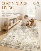 OLANLY 2'6"x14' Washable Runner Rug, Non Slip Carpet for Hallway Kitchen - Image 3