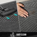 HIYARD Sturdy Front Door Mat, Absorbent Muddy Dirt Resist Welcome Door Mats Outdoor Indoor, Stain and Fade Resistant, Non-Slip Backing Entry Mat Low Profile Doormat for Entryway, 36×24, Grey - Image 6