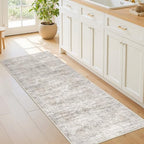 2x5 Rug Runners for Hallways Non Slip,Kitchen Rugs,Taupe by Restydon