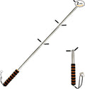 Extendable Safety Tester Pole – Manual Stainless Steel Rod for Reaching Smoke Alarm Buttons and Exit Signs, 1 Pack – Easily Access High Areas Without a Ladder for Safer Inspections