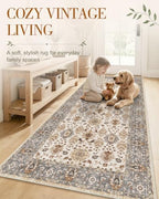 OLANLY 2x5 Washable Runner Rug, Soft Non Slip Carpet for Hallway Kitchen - Image 3