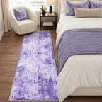 RELEANY Washable Runner 2'x8' Abstract Area Rug for Hallway Purple - Image 5