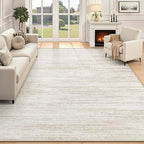 Area Rug 5x7 Living Room Rugs: Washable Modern Rug Non-Slip Soft Rugs Stain Resistant Printed Rug Indoor Carpet for Bedroom Kitchen Dining Room Nursery Home(Beige, 5'x7') by ZomfyRugs