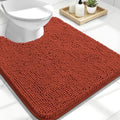 OLANLY Toilet Rugs U-Shaped 24x20, Soft Absorbent Chenille Contour Rugs by OLANLY